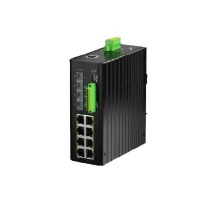 4 SFP + 8 Copper Gigabit Industrial Layer 2 Managed Switch